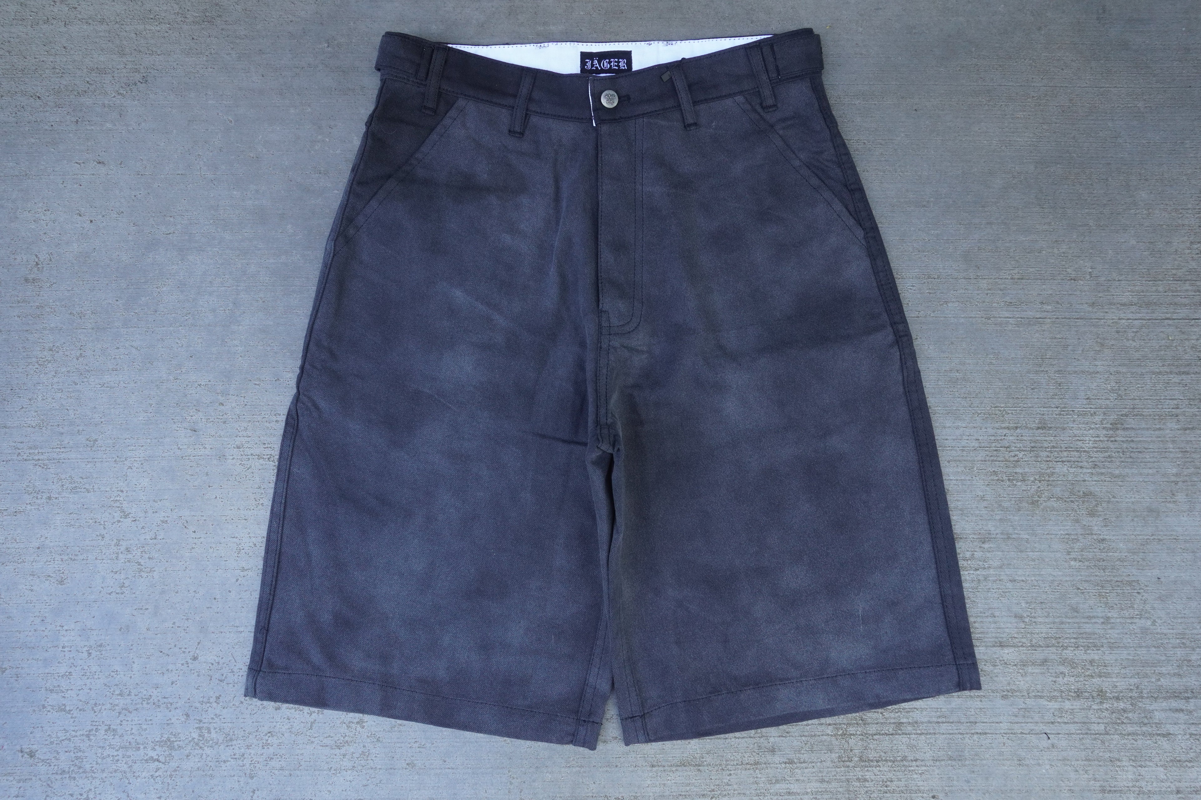 FATIGUE SHORTS- WASHED BLACK